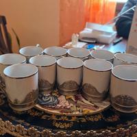 Elegante set di 11 tazzine da caffè Monopoli