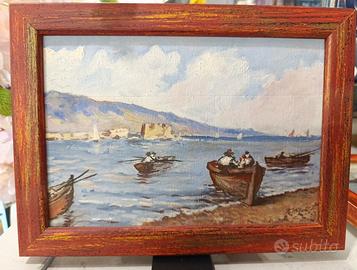 Olio Su tela Roberto Milani 23x16 cm Su Cornice