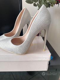 Scarpe argento