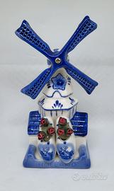 Mulino olandese ceramica Delft Blue TS Holland