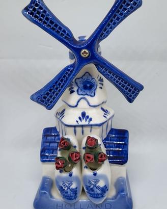 Mulino olandese ceramica Delft Blue TS Holland
