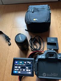 fotocamera CANON 600D + 2 obiettivi