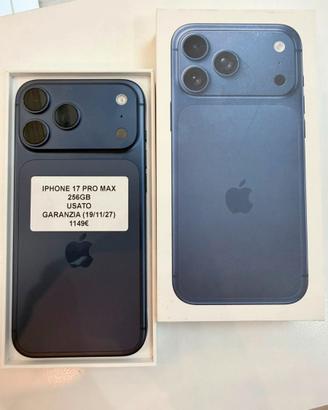 IPHONE 17 PROMAX 256GB BATTERIA100% GARANZIA APPLE