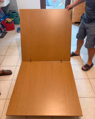 Tavolo in legno 90x90 allungabile