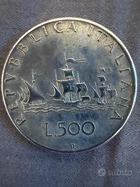 Moneta da 500 Lire Caravelle in Collezionismo In