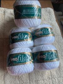 6 gomitoli da 100 gr di filo di Scozia 12/3