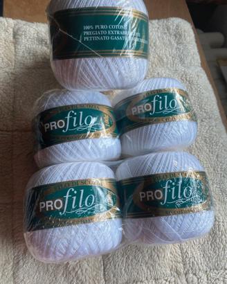 6 gomitoli da 100 gr di filo di Scozia 12/3