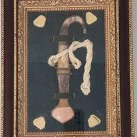 Oggetto decorativo etnico arabo in cornice 