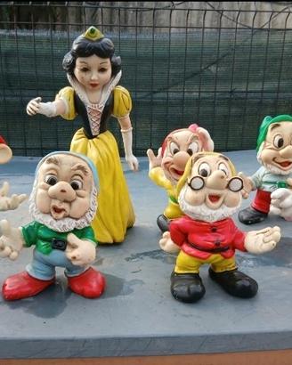 lotto vintage Biancaneve/nani+topo gigio pinocchi
