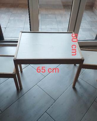 tavolino più 2 sedie bambino