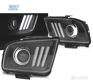 FARI FORD MUSTANG 04-09 TUBO LUMINOSO NERO