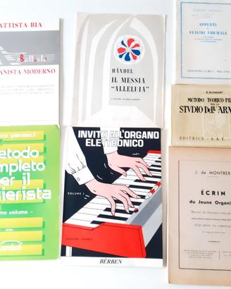 7 Spartiti per ORGANO ORGANISTA MUSICA STRUMENTO