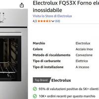 forno elettrico Electrolux FQ53X da incasso