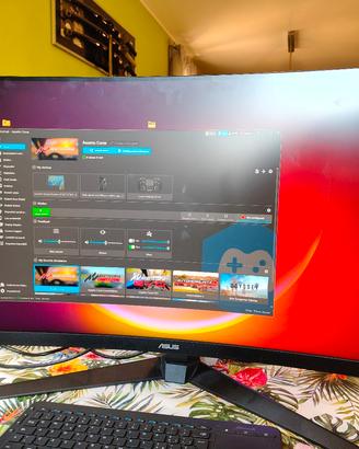 Monitor Asus PC 32" curvo quad HD 165hz 