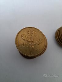Lotto 20 Monete 20 Lire 1959 Annata Rara 