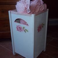 Grande portaoggetti shabby chic