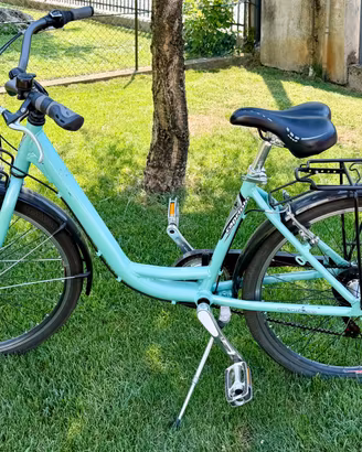 Bicicletta turchese donna ragazza Shimano 5vel