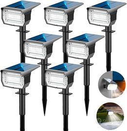 LOTMOS 7 Faretti Solari Esterno 72 LED IP67 3 Moda