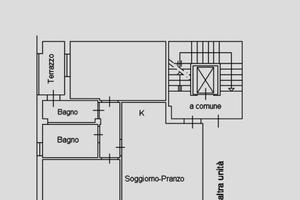 Trilocale con garage