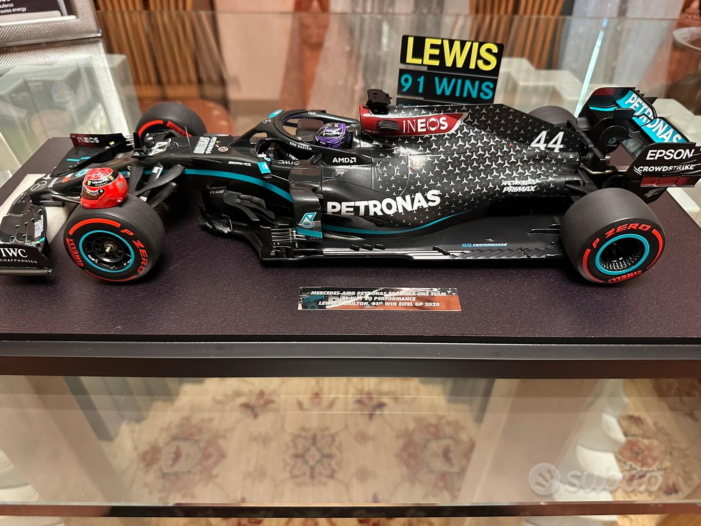 Miniature F1 Hamilton Mercedes 1/18 - Neuf En Boîte - Voiture De Formule 1