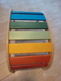 Rocket rainbow Baby Wood