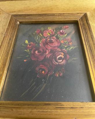 Dipinto originale Arturo Vergagni- Bouquet di rose
