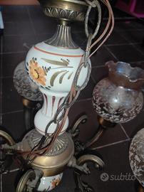 Lampadario in ottone anni 50'