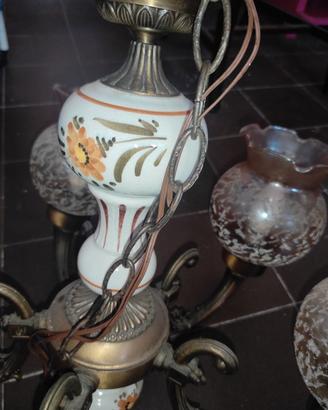 Lampadario in ottone anni 50'