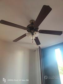ventilatori a soffitto con luce tutti e 3 €150