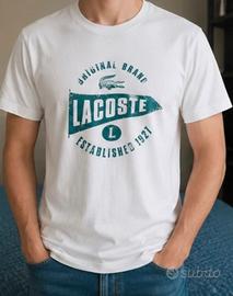 T-shirt bianca Lacoste