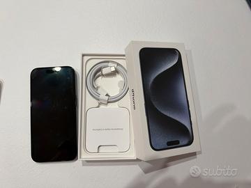 Iphone 15 pro 256 gb blu titanio
