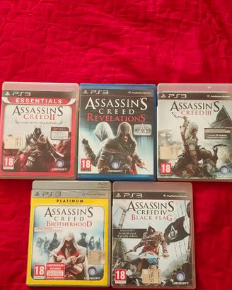 6 giochi Assassin's creed ps3