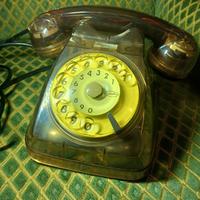 telefono vintage trasparente 1962 raro no gettoni