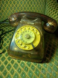 telefono vintage trasparente 1962 raro no gettoni
