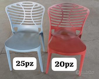 sedia in plastica dura