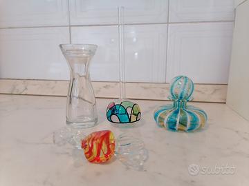 bottigliette vetro soffiato e murano da collezione