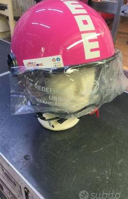 CASCO MOMO DESIGN FGTR CLASSIC CANDY FUCSIA BIANCO