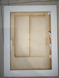 Collage su cartoncino e incisione