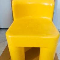 Sedia per bambini Little Tikes gialla resistente