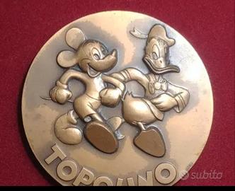 medaglia medaglione Topolino Paperino 
