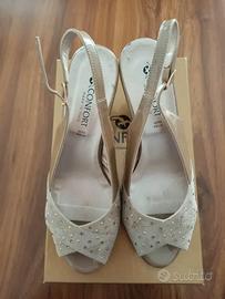 Sandali Confort beige/oro