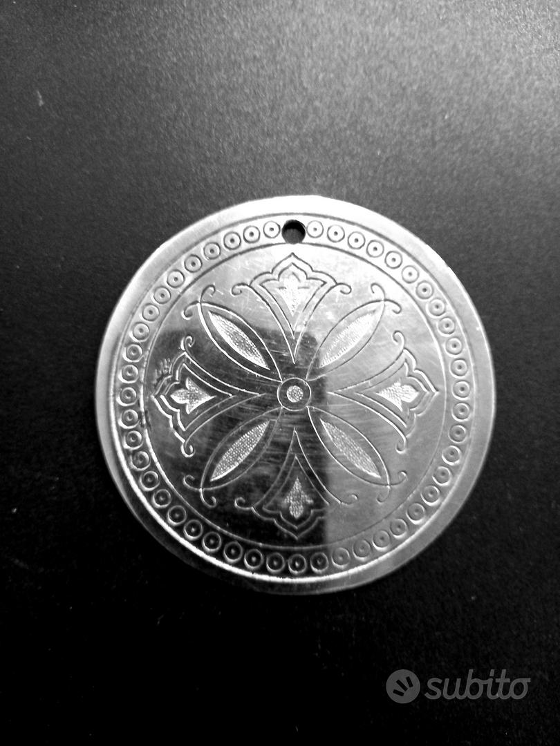 Medaglione Per Soffitto 2 Pezzi - Copertura Fori Per Lampadari, Bianco, Materiale PU - Foto 8