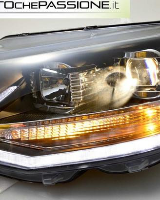 Coppia fanali nero led per VW T5 2009>2015