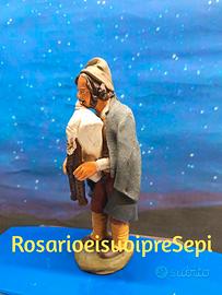 Personaggio presepe ceramica di Caltagirone 