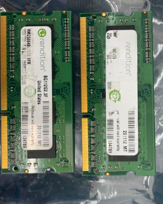 Memorie Notebook RENDITION 2GB DDR3-1333