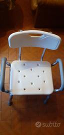 Sedia ortopedica per doccia