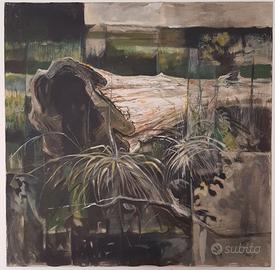 Quadro originale "Tronco caduto" di Brian Mobbs