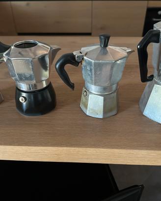 4 moka in alluminio funzionanti