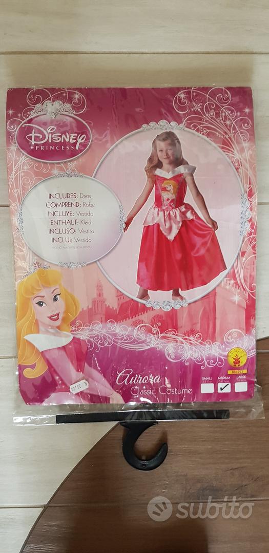 Costume Bambina Principessa Rosa Vestito Carnevale Elena Aurora