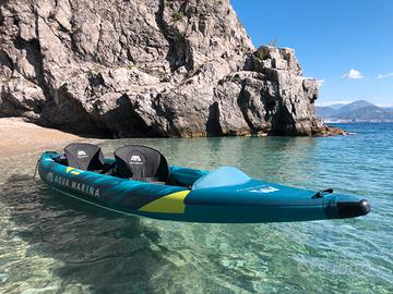 Canoa kayak gonfiabile due posti
